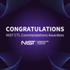 Congratulations to NIST CTL Commendations Awardees on a stylized purple background
