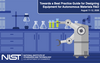 A scene showing an autonomous laboratory with a robot doing an experiment. The title and date of the workshop are shown in the top right and the NIST logo is shown in the bottom left.