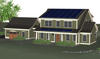 Drawing of NIST Net-Zero Energy Residential Test Facility.  