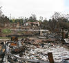 photo of burned homes