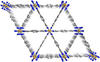 view of the molecular structure of the MOF