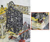 The complete Primary Mirror Backplane Support Structure for the James Webb Space Telescope. The inset shows the location of the four support mounts of the type that NIST measured.