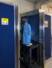 A phantom (life-size dummy) in the scanner
